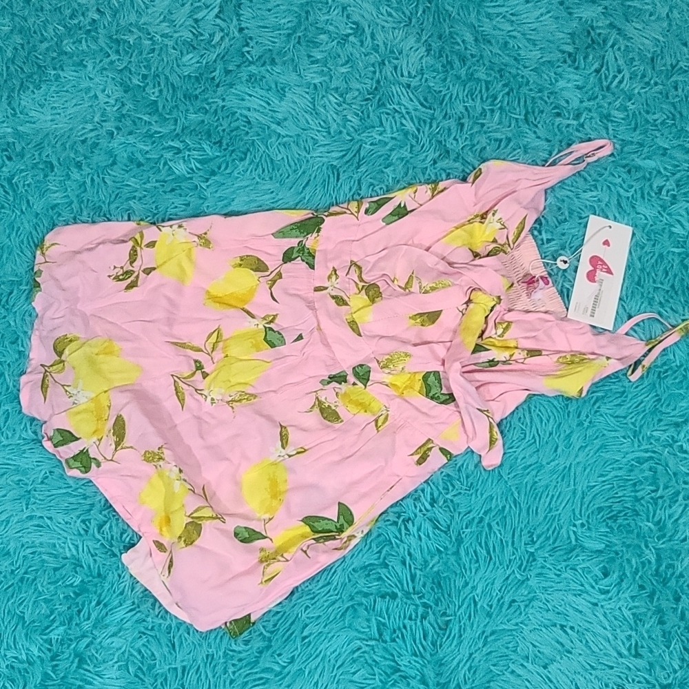 Buddy Love Lemons Romper NWT